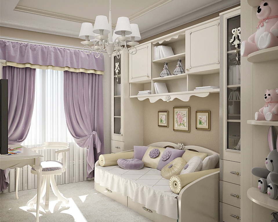 Идеи дизайна детской комнаты для девочек - alimpia-mebel.ru