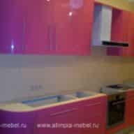 Розовая кухня - Фото из портфолио кухонного салона