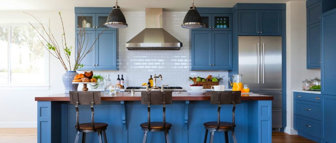 Голубая или синяя кухня