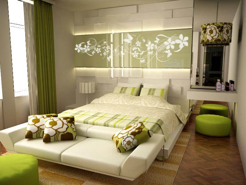 Стильный и оригинальный декор спальни